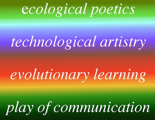 ecological poetics, technological artistry, evolutionary learning, play of communication